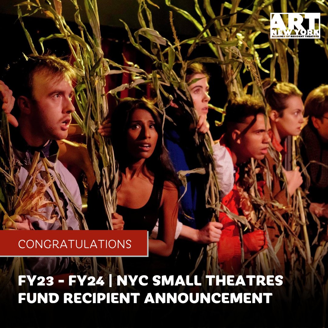 artny72's tweet photo. We are excited to announce the FY24-FY25 NYC Small Theatres Fund recipients in partnership with the Howard Gilman Foundation. #Congrats to the 20 recipients representing the varying aesthetic styles &amp; communities that make up our dazzling city! Link in our bio to learn more! https://t.co/QrFkWIFyS3