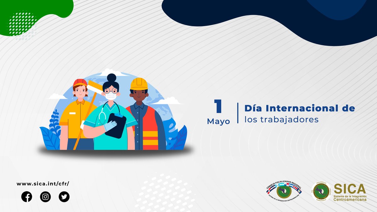 stcfr_sica's tweet photo. ¡Felicitamos a todos los trabajadores de Centroamérica en el Día Internacional de los Trabajadores. ¡Hoy es el día para celebrar su duro trabajo, dedicación y compromiso con la región! ¡Que sigamos unidos en la lucha por mejores condiciones laborales y un futuro mejor para todos! https://t.co/2w7eNLy0k9