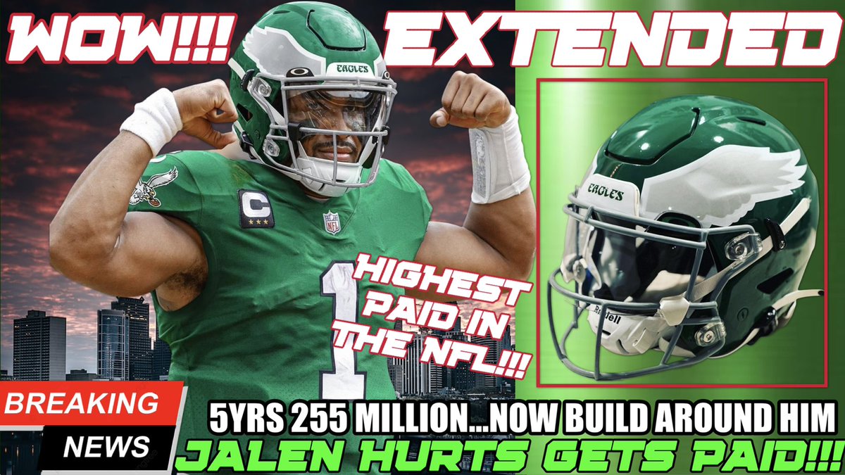 YoPhilly500's tweet photo. Jalen Hurts Gets PAID!!! My Thoughts #FlyEaglesFly #JalenHurts #DRAFT5

https://t.co/cnQz5oupy3 https://t.co/j2WiWf9iQt