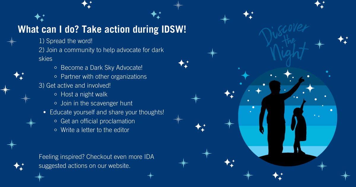 IDADarkSky's tweet image. Looking for information about International Dark Sky Week? Look no further! Check out our blog post for current information: ➡️  darksky.org/international-…