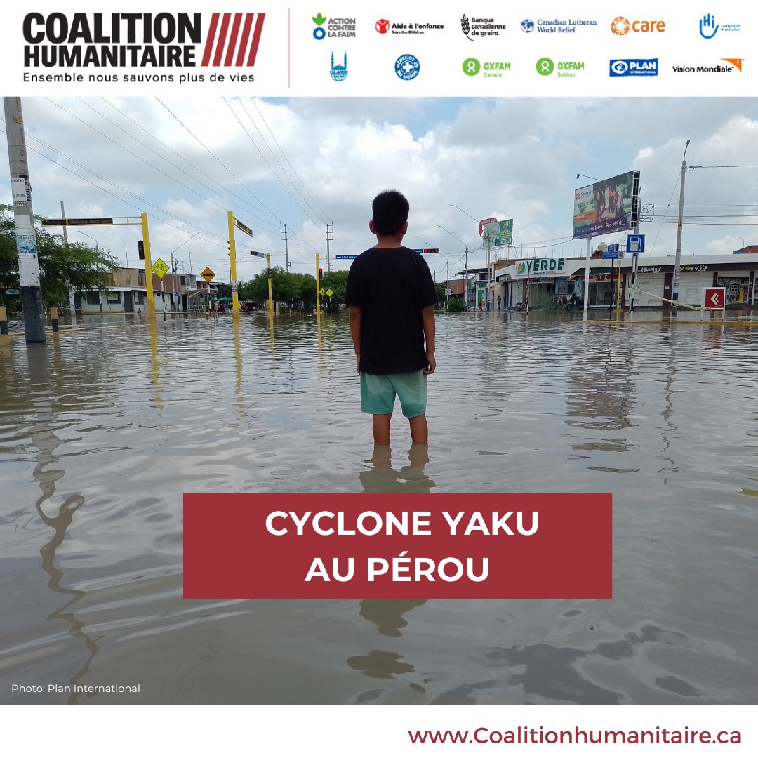 humcoalition's tweet photo. #CycloneYaku🌀🇵🇪 | Notre membre @PlanCanada fournit une aide d'urgence pour répondre aux besoins humanitaires de plus de 10 000 personnes au #Pérou, avec le soutien du @DevCanada 🇨🇦 et @humcoalition.
📎 https://t.co/i7pHb2iVkO https://t.co/H3EFD6TqeC