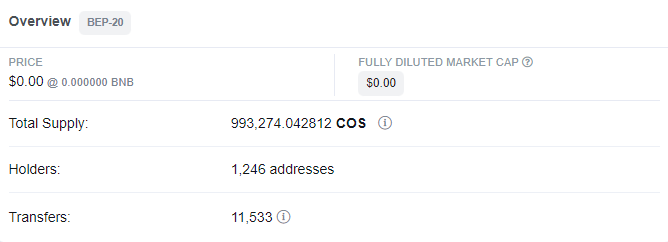 CradleOfSins's tweet photo. Almost 7,000(0.7%) $COS Tokens Have Been Burned So Far!

- The burns are not send to a dead address as usually, our burns are directly burned by the smart contract itself.
This is why you can track directly on @bscscan all of this information. #BSC #VR https://t.co/ti83fx8whe