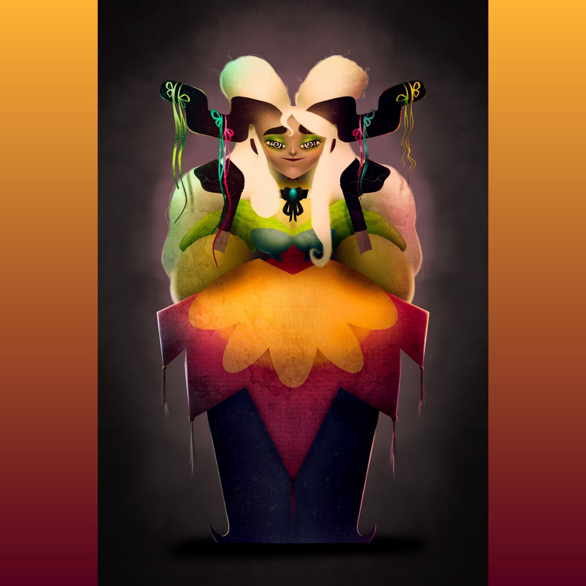 tipsy_badger's tweet photo. Madame Zometing may not be great at meeting new friends, but she excels at making them! In the back of her shop, she has all sorts of creatures made from antiques, trinkets and bones she found while walking along the shore. 

#dnd5e #fantasyart #npc #fantasyart #characterart https://t.co/hTaoJmLYum