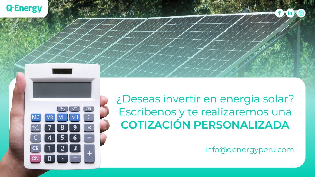 qenergyperu's tweet photo. Cotiza con nosotros tu sistema fotovoltaico🌞y anímate a invertir en tecnología solar para crecer, cuidar el planeta y vivir mejor. En Q-Energy Perú brindamos soluciones renovables para un mundo sostenible. 🌎🌱

Escríbenos:
📱: +51 957 513 176
📧: info@qenergyperu.com https://t.co/hbk86FEpd3