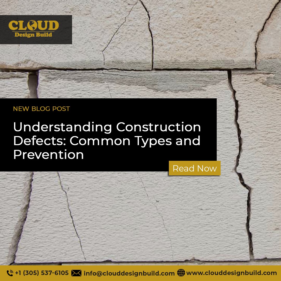 Learn how to prevent common #constructiondefects in your next project with our latest blog post! From faulty workmanship to material defects, we've got you covered.

Click on this link to learn more: bit.ly/construction-d… 

#clouddesignbuild #CDB #constructionconsulting
