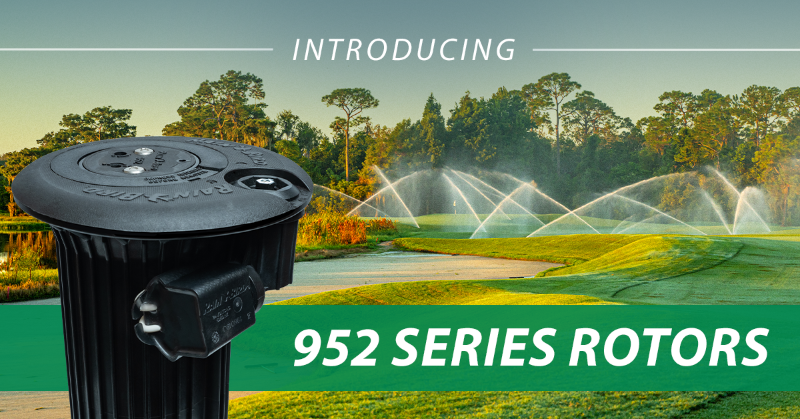 RainBirdGolf's tweet photo. Get improved playing conditions and healthier turf with the all-new 952 Series. That's because it's the rotor that does the work of two! Learn more and contact your distributor to place an order today!