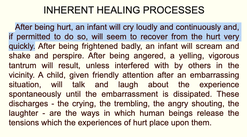Thread By @QiaochuYuan - crying is a process adults rarely...
