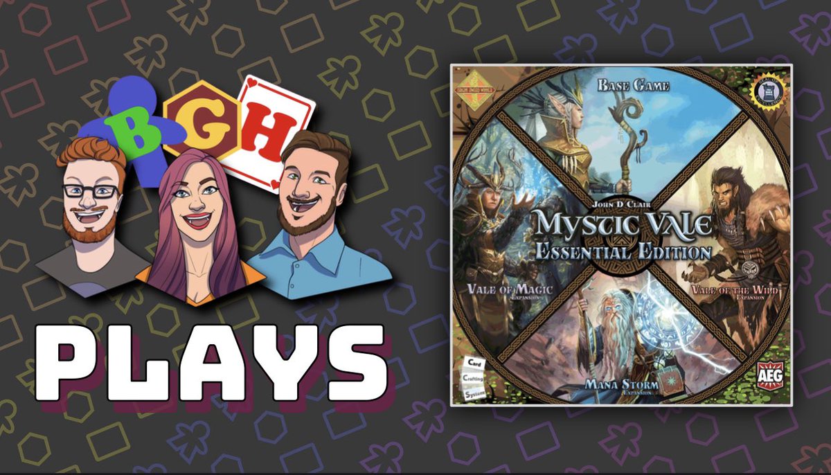 Tonight we are celebrating Megan’s birthday with her favorite game #MysticVale from @alderac!! Come wish Megan #HappyBirthday & enjoy this deck builder with us at 7pm ET! 

#tabletop #boardgames #boardgamesofinstagram #cardgame