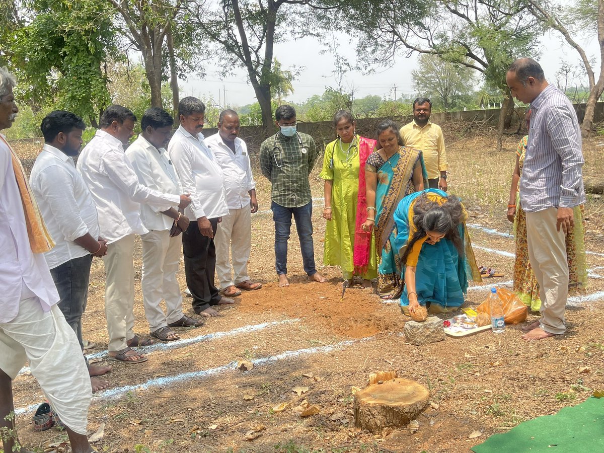 CMR_INC's tweet photo. Did Bhoomi Pooja for Health wellness center,yoga shed in our PHC under
Ayush (worth 6 lakhs )Along with #MPP Suguna Durgaiah garu #MPTCs #Ward members,#Doctors and staff.
#HandloomMonday https://t.co/zp7Y9iUdRZ