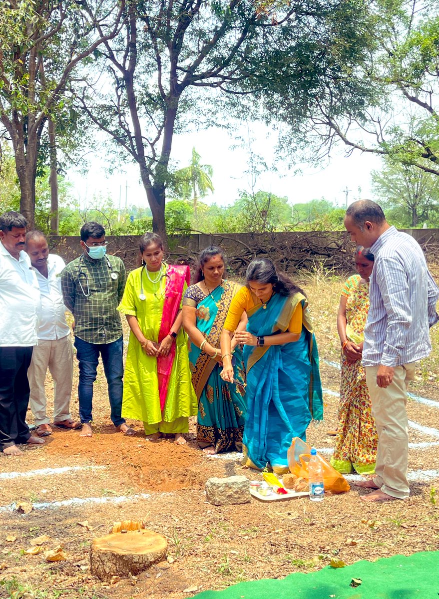 CMR_INC's tweet photo. Did Bhoomi Pooja for Health wellness center,yoga shed in our PHC under
Ayush (worth 6 lakhs )Along with #MPP Suguna Durgaiah garu #MPTCs #Ward members,#Doctors and staff.
#HandloomMonday https://t.co/zp7Y9iUdRZ