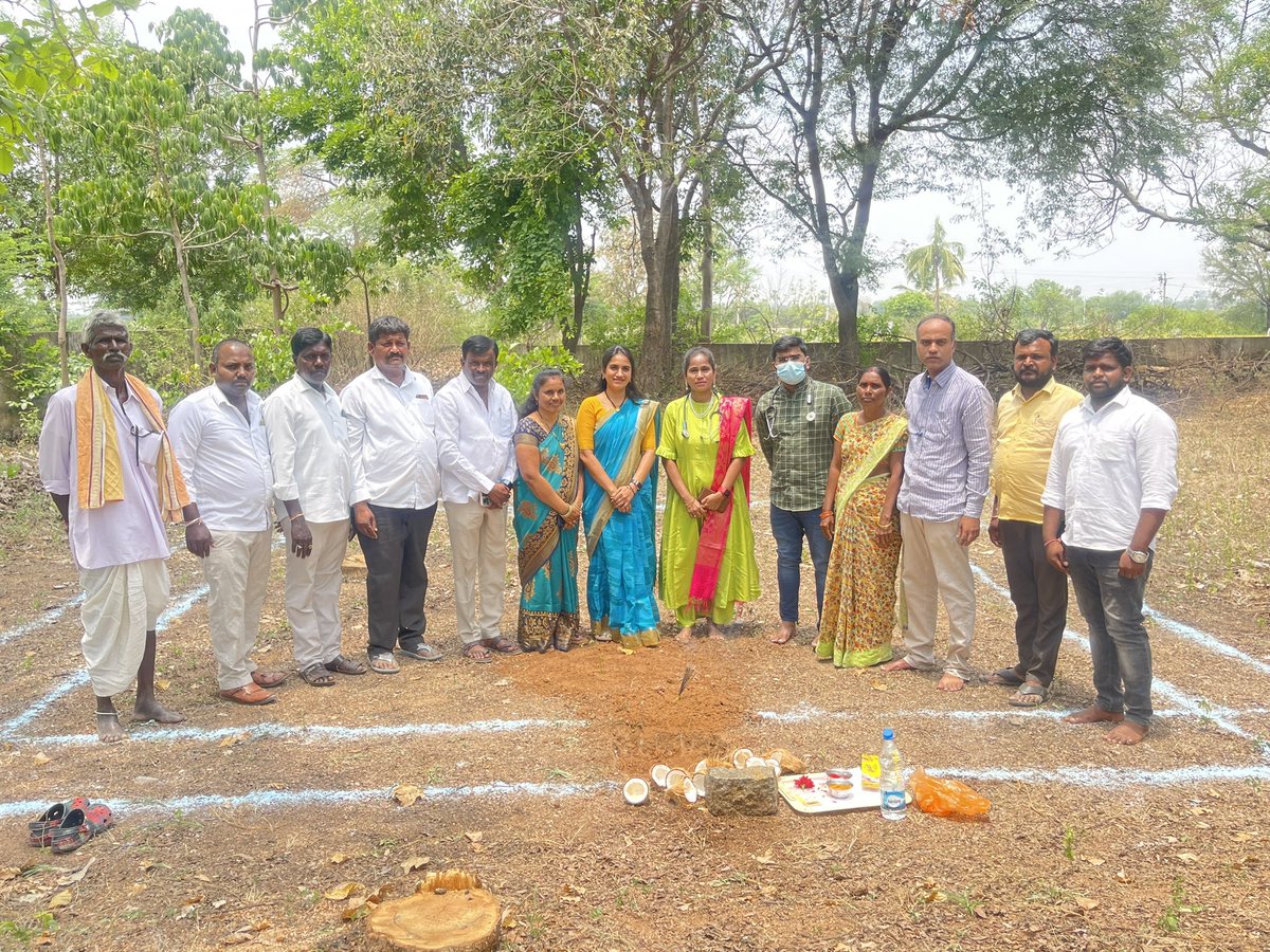 CMR_INC's tweet photo. Did Bhoomi Pooja for Health wellness center,yoga shed in our PHC under
Ayush (worth 6 lakhs )Along with #MPP Suguna Durgaiah garu #MPTCs #Ward members,#Doctors and staff.
#HandloomMonday https://t.co/zp7Y9iUdRZ