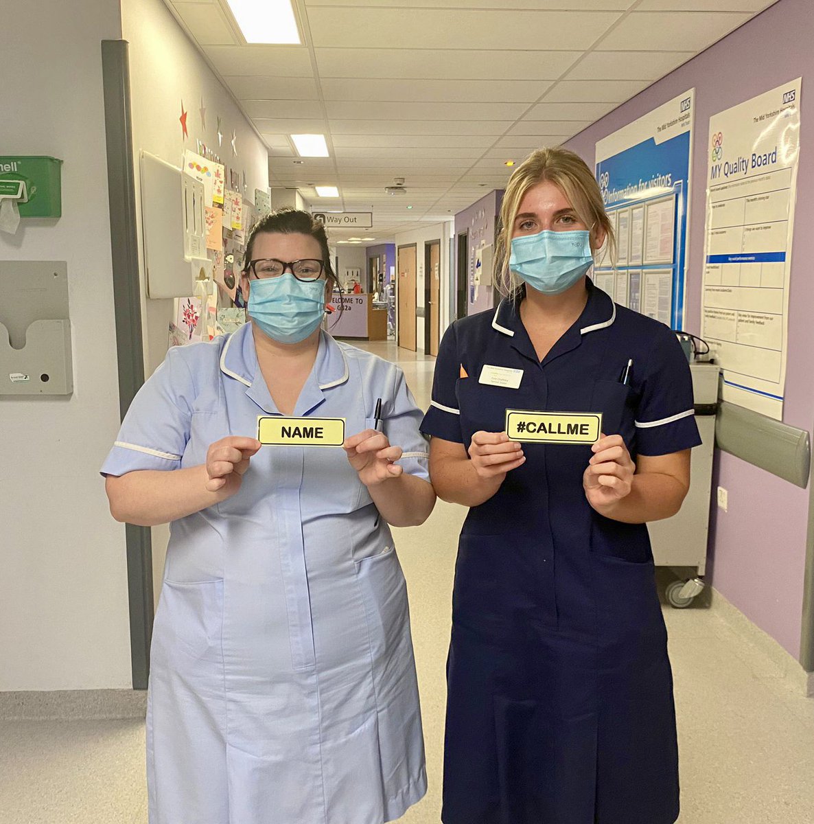 MYQualityImpro1's tweet photo. Today saw the #callme initiative come to @DosMyht on Gate 32a. Ward Manager @eviegracechalk1 is supporting this initiative to improve patient experience by using her patient’s preferred names. Thank you for your support! 😊 https://t.co/jD3fcjtcx9