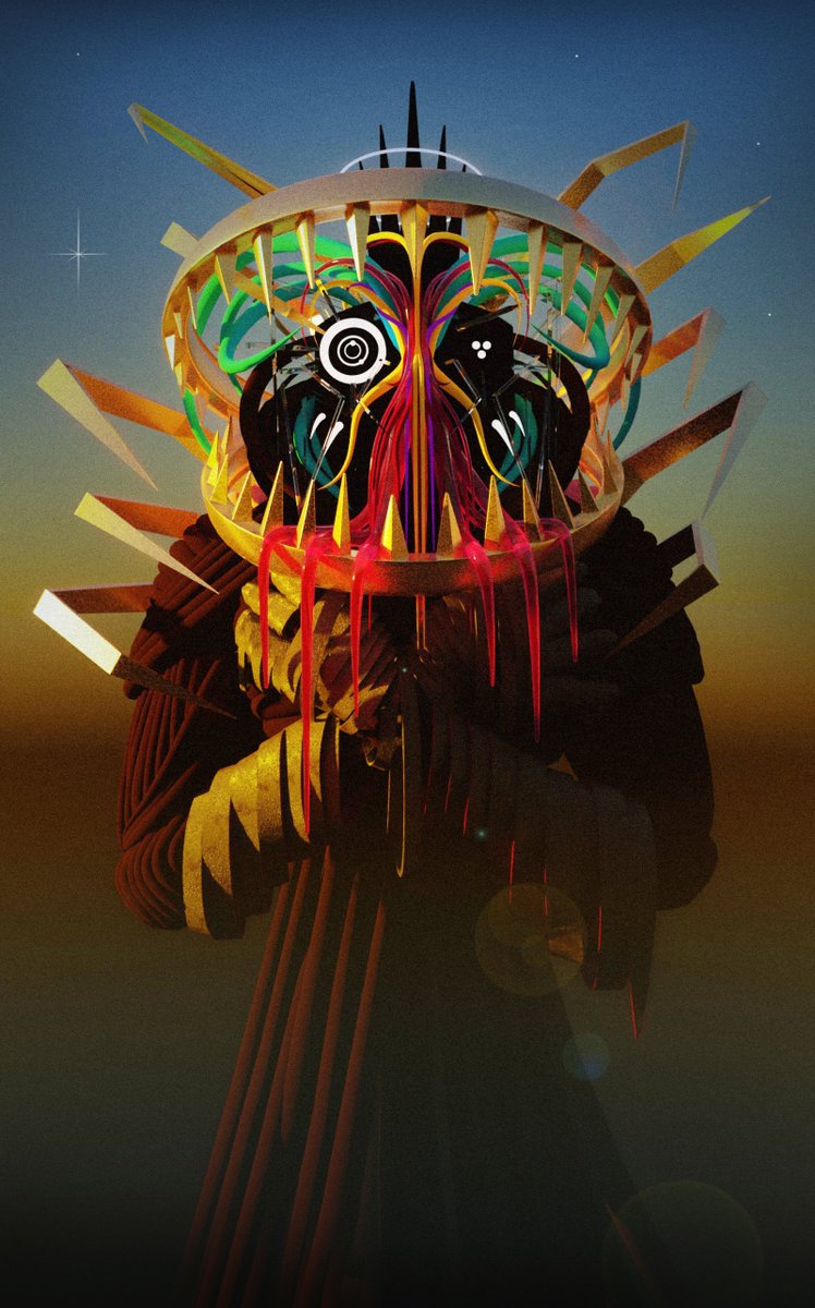 I'll be revisiting and animating some digital humanoids over the coming months. I can't wait to wrestle geometry nodes into submission for the Soothsayers of The Mirage.