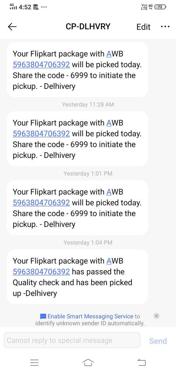 arjun6393143302's tweet image. Flipkart not giving my money
 It is saying that we do not have any details of your return. What the hell Flipkart @Flipkart @flipkartsupport
 #FlipkartAtYourService