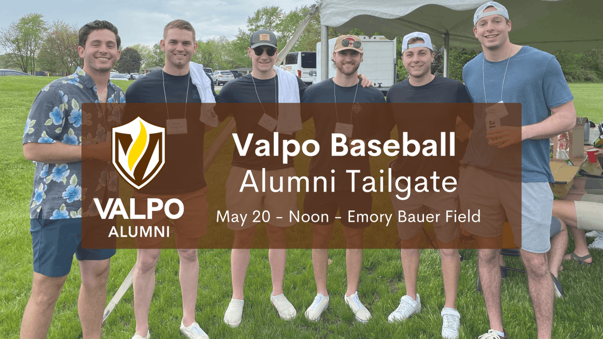 ValpoBaseball's tweet photo. We can't wait to welcome back our Valpo Baseball alumni for a @ValpoAlumni Tailgate for the May 20 game vs. Illinois State! 

🔗: https://t.co/CbcyoUWIgr https://t.co/To7jNBvcKX