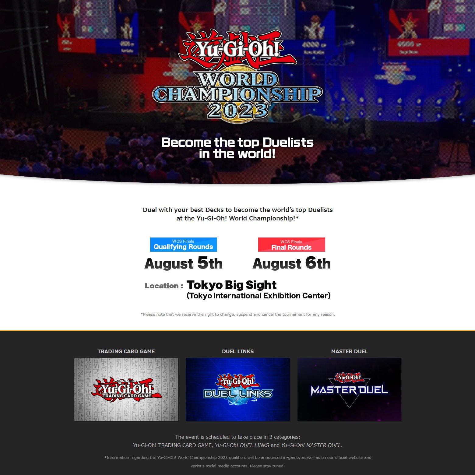 Yu-Gi-Oh! World Championship Returns in August 2023