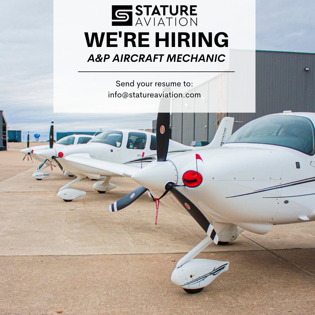 We are in search of a rockstar A&P that is motivated, energetic, and enthusiastic to build a career with our growing maintenance department!
This is an awesome opportunity to join our tight-knit team!
#cirrusaircraft #cirruslife #aircraftmaintenance #hiring #aircraftmechanic