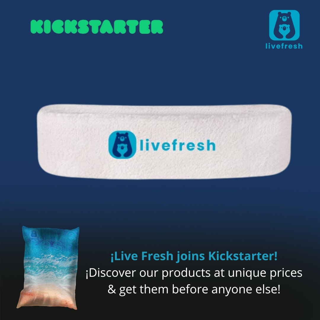LiveFresh_'s tweet photo. ¡Ya puedes ser parte de #LiveFresh con la compra de la Cinta de pelo refrigerada
Estamos en #Kickstarter ➡️ https://t.co/7fsFnXktOP
#salud #health #healthtech #deporte #biotecnología #deportivo #sostenibles #biotech https://t.co/LKaZiNRj1F