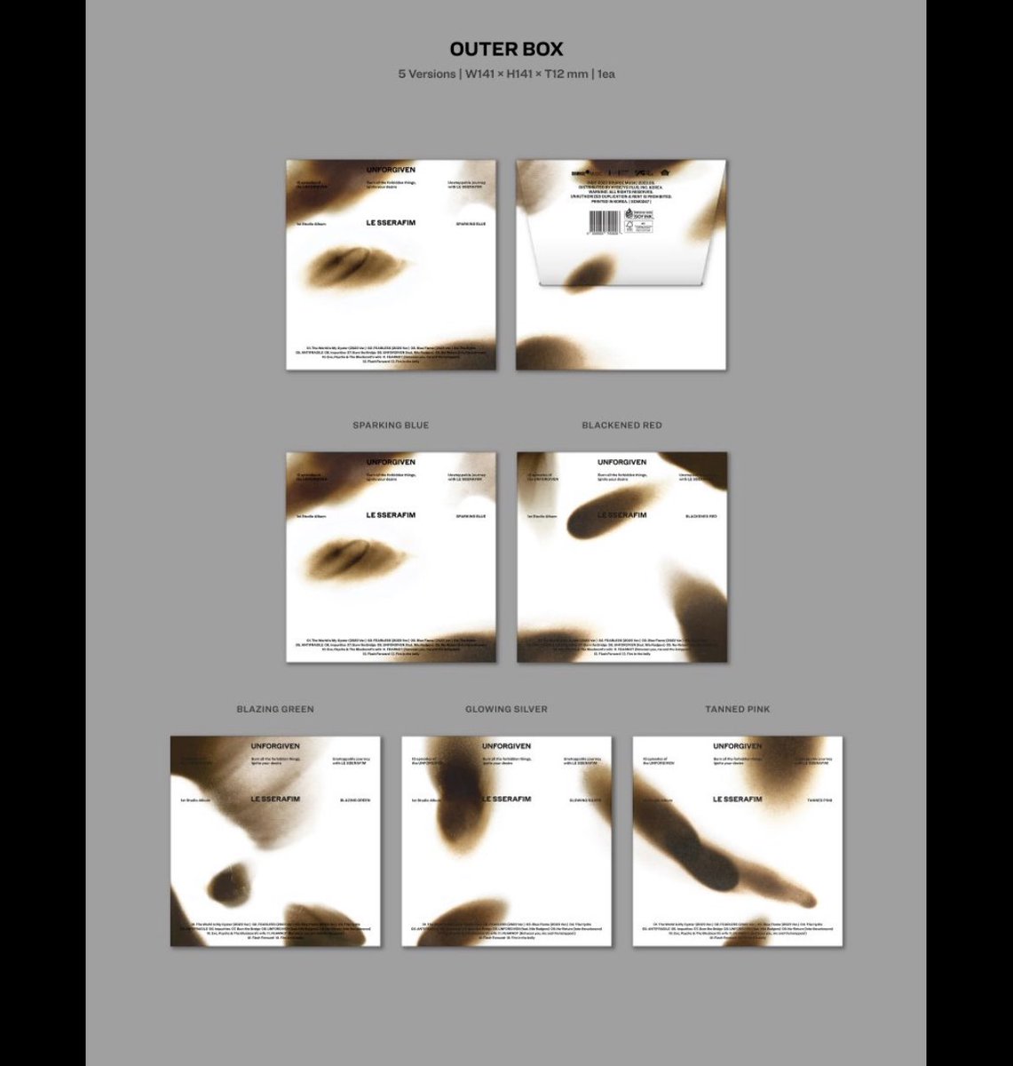 staceyy777's tweet photo. Who thought of this design and said “yes this is perfect”☠️

#LESSERAFIM #fearnot #unforgiven_tracklist https://t.co/G4rhJKp2kW