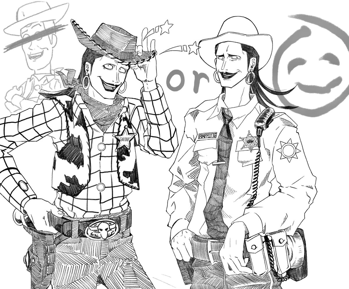 早く本誌で🎩🍬の保安官時代出てこないかなー