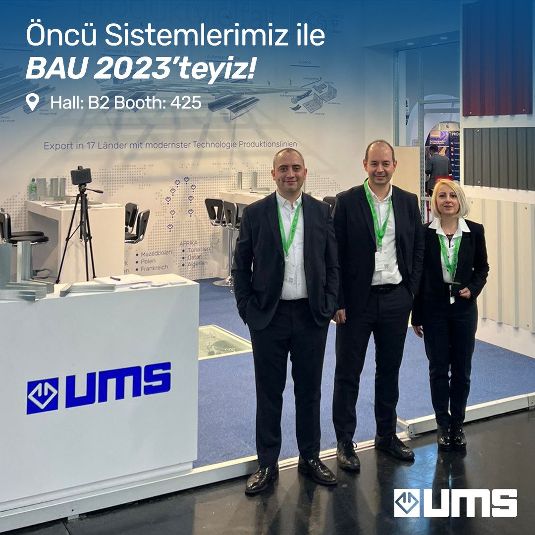 umsmetal's tweet photo. Yapı ve inşaat sektöründe dünya liderlerini bir araya getiren BAU 2023’te yerimizi aldık! Katılım gösteren tüm misafirleri standımıza bekliyoruz.
Hall: B2 Booth: 425
#UMS #UMSmetal #UMSprofile #UMSaccessory #buildingmaterials #steel #çsm #wallprofile #galvanizedsheet #bau2023 https://t.co/fTb9rJDz6s