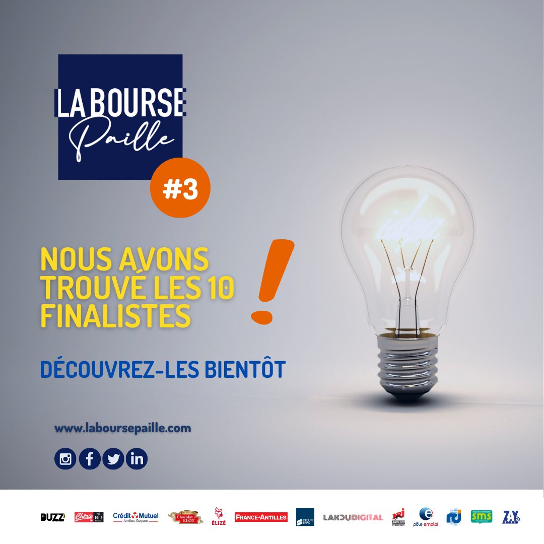 Ça y'est ! Les finalistes ont été contactés ! Bravo, vous les découvrirez bientôt. 

Si vous n'avez pas reçu l'appel, rendez-vous pour la prochaine édition 😉

#laboursepaille #laboursepaille2023 #geniemartiniquais #alarecherchedugeniemartiniquais
