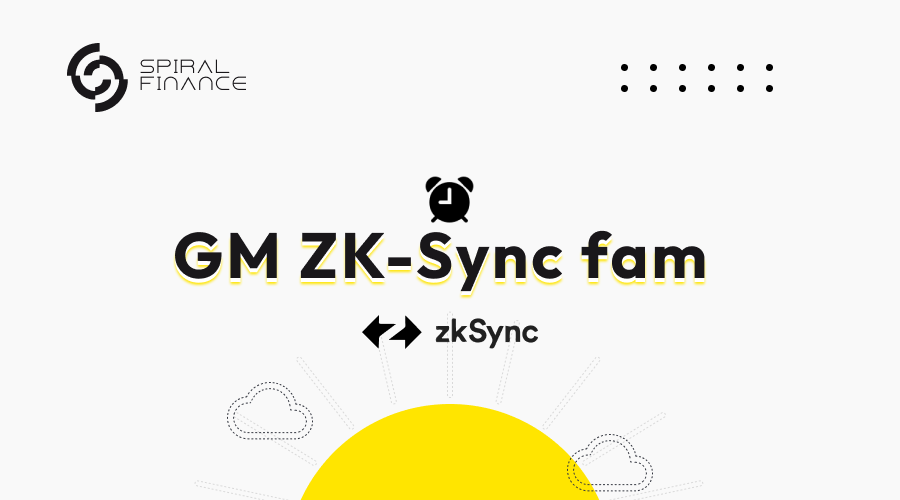 SpiralFi's tweet photo. GM @zksync , its another beautiful day to protect your privacy🕵️. https://t.co/QOh3JL3sex