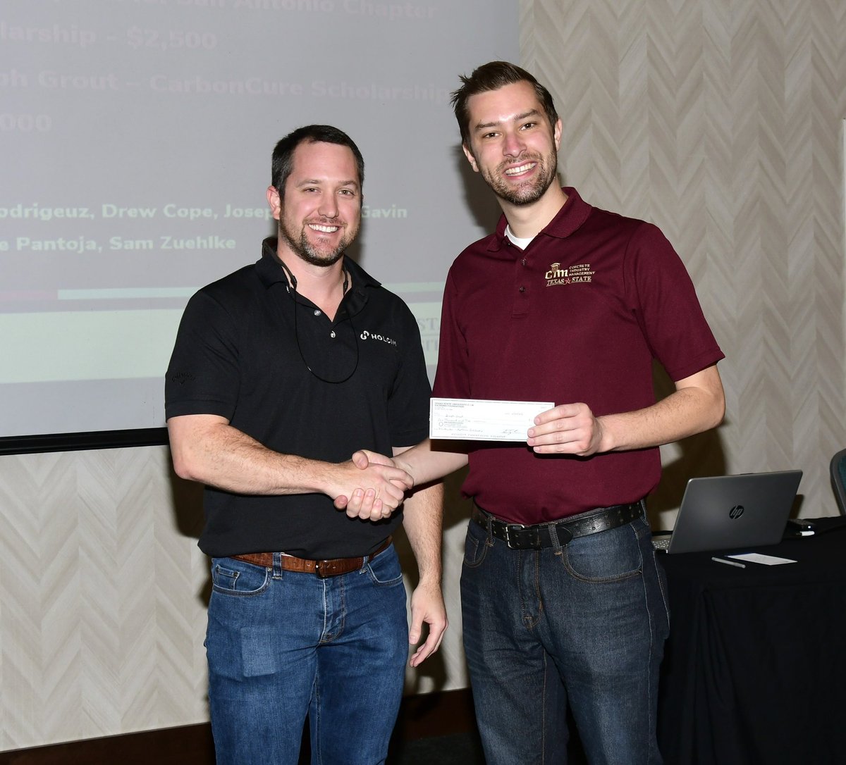 I’m proud to announce that <a href="/txst_cim/">Concrete Industry Management</a> has awarded over $90,000 in #Scholarships over the past few weeks to new 1st year and transfer students for fall 2023 AND current <a href="/ConcreteDegree/">Concrete Industry Management (CIM)</a> students here <a href="/txst/">Texas State University</a> <a href="/TXSTGenSTEM/">Generación STEM</a> <a href="/TXSTAdmissions/">Texas State Admissions</a> <a href="/TeachingSTEM/">Teaching STEM</a>