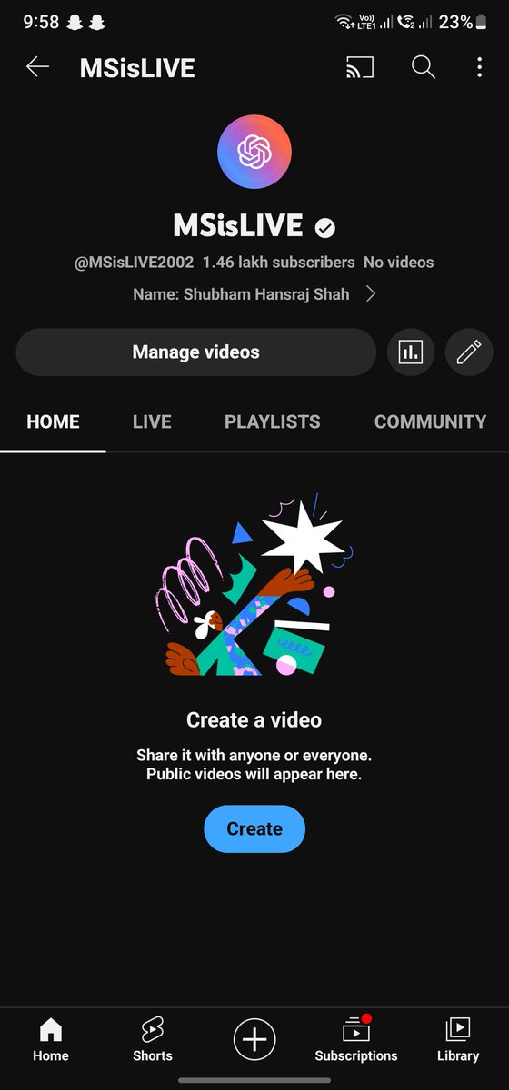 ShubhamShah2002's tweet photo. Its a pleasure and its a relief ThankYou so much @YouTube @TeamYouTube @Google @GoogleIndia I cant express my feelings and my excitement and show how happy I am ThankYou so much once again❤️❤️ https://t.co/SovGpkKxwN