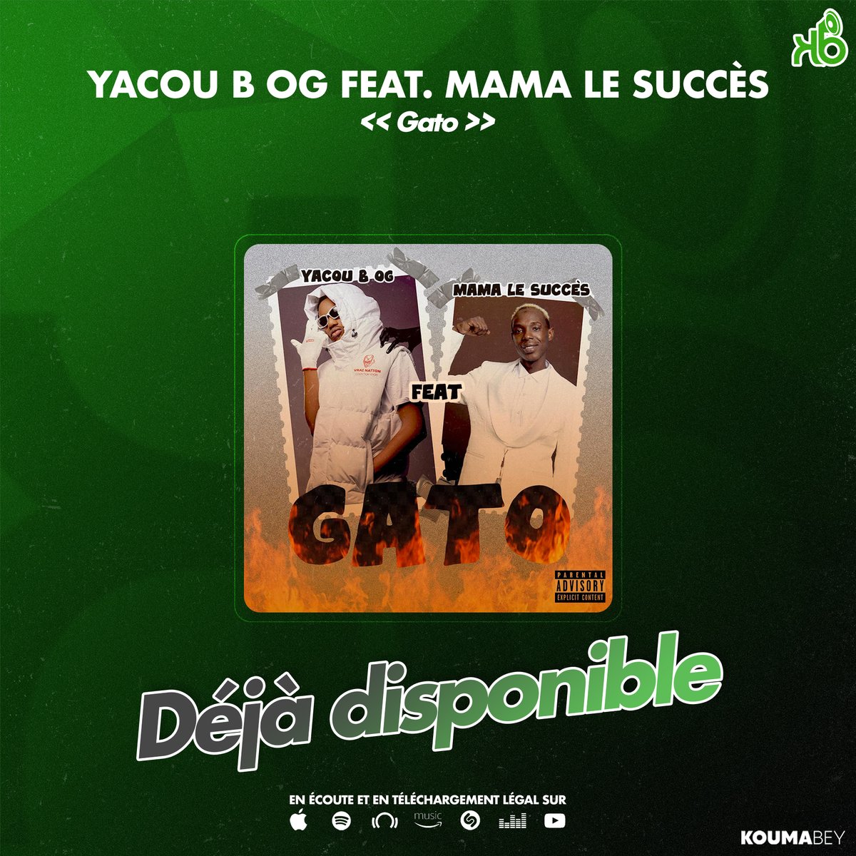 koumabey's tweet photo. YACOU B OG a saisi MAMA LE SUCCÈS sur un beat de MAGASS pour donner ce single #GATO, disponible sur YouTube

🎵 https://t.co/jCMmYyfWEt

#Yacoubog #Mamalesucces #Magass #Koumabey https://t.co/hZsl8OUzO5