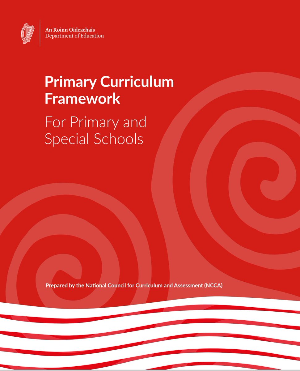 The Primary Curriculum Framework is being delivered to schools and educational settings this week It's a good time to take a look between the covers A thread 🧵