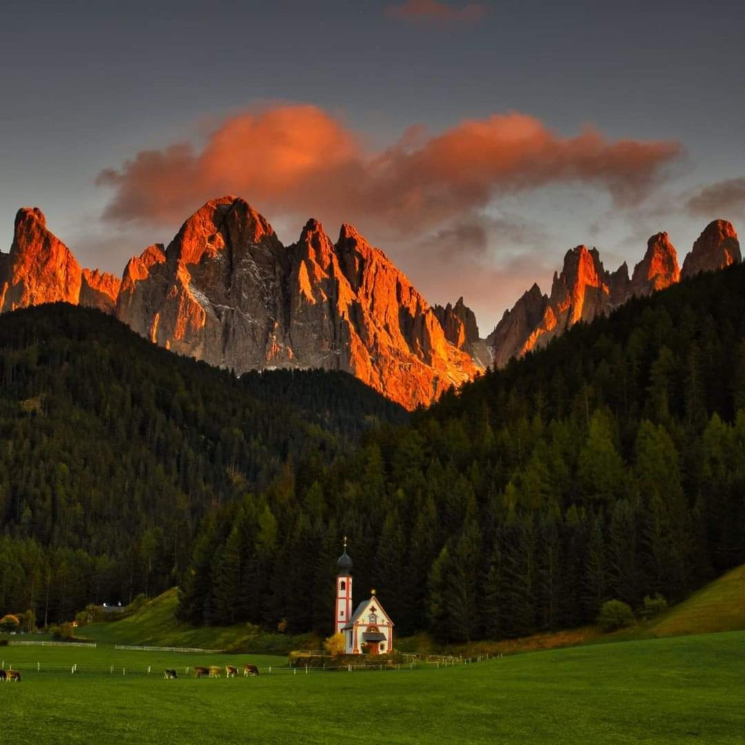 Le speranze si alzano
più alte delle montagne.

Proverbio thailandese
Photo Val di Funes community

 Buona serata 🧡 A domani