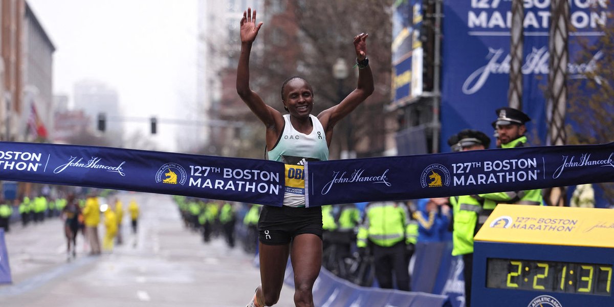 ntvkenya's tweet photo. Kenya’s Hellen Obiri wins the women’s Boston Marathon
https://t.co/1muhHj0L9J https://t.co/xaScVvzG4L