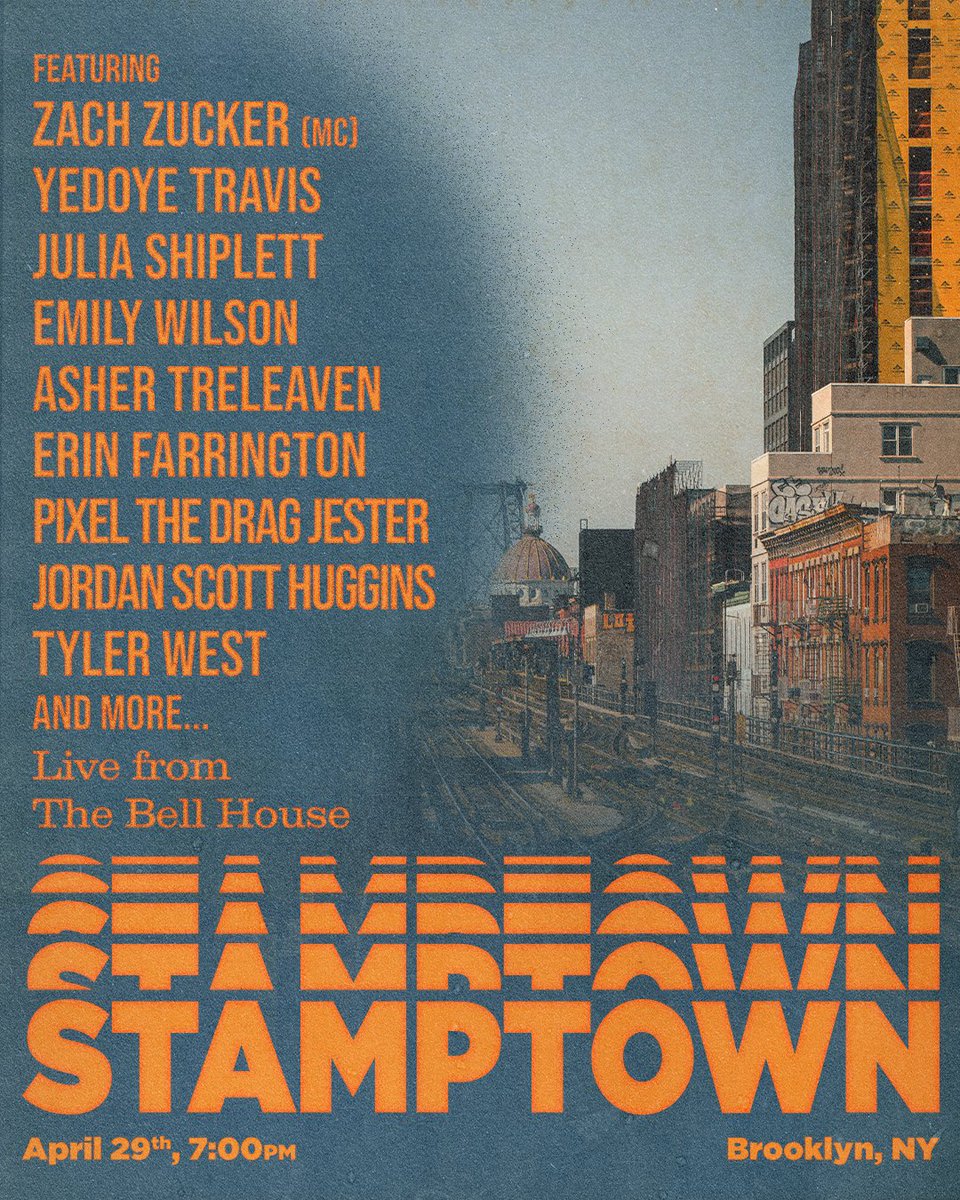OK so stamptown is back in NY next weekend and it’s gonna rip yo 

Feat: Yedoye, Emily, Asher, Tyler, Pixel, @juliashiplett, Jordan, @erinfarrington and more 

🎟️: eventbrite.com/e/stamptown-ti…