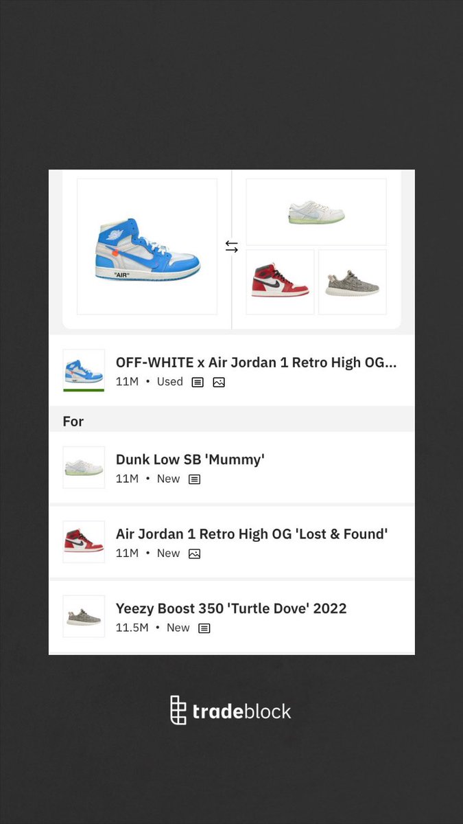 off white jordan 1 unc receipt