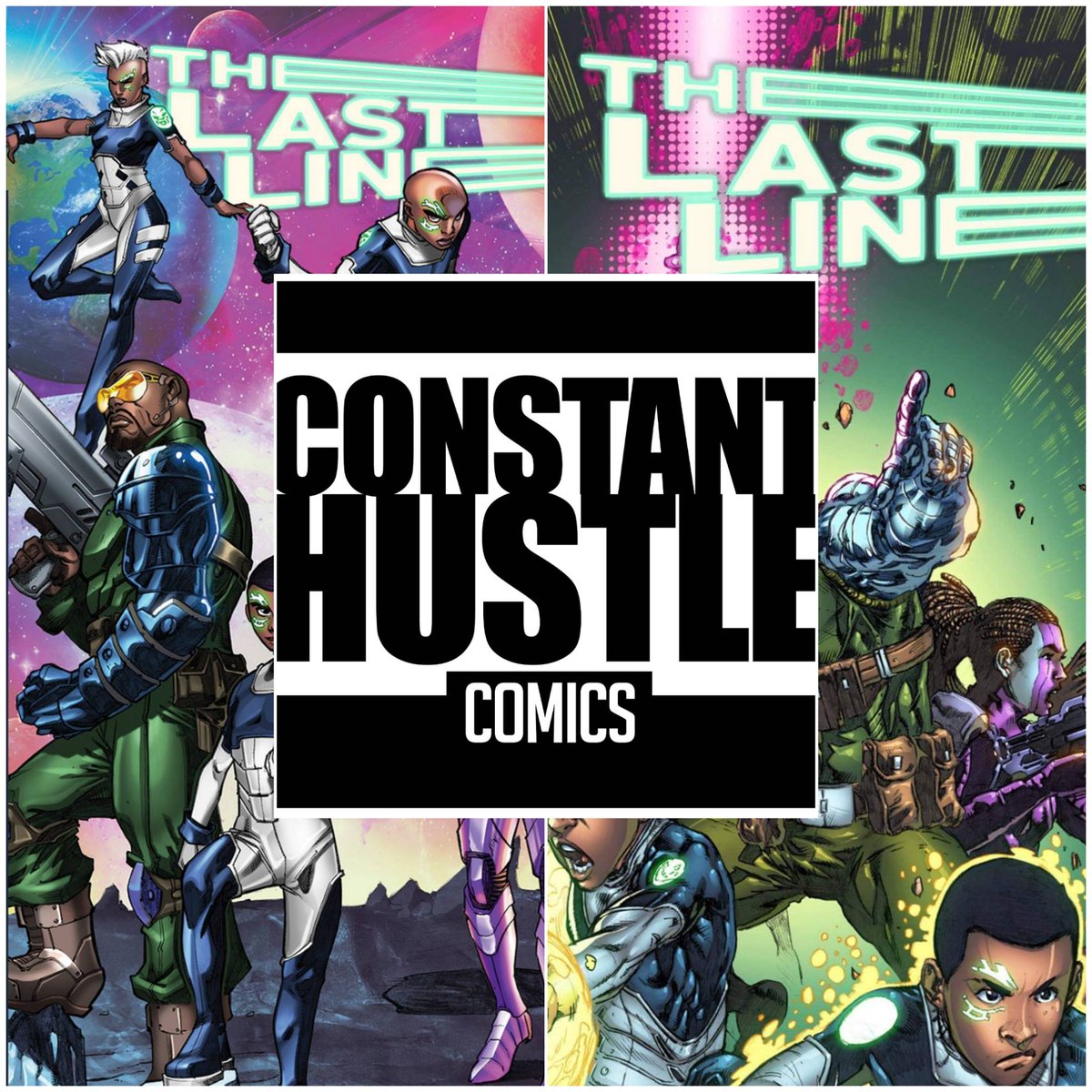 CHustleComics's tweet photo. The Last Line is about family and forgiveness. Constant Hustle is launching issues 1 and 2 in May. We can’t wait to introduce you to the First Family of indie comics.
#ConstantHustleComics #longlivethehustle #Representation #blackcosplay #blerdcon #comicbook #indiecomics #marvel https://t.co/Kj4G1WRPQH