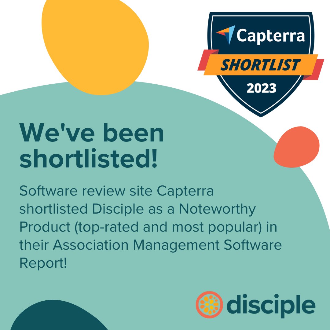Capterra has shortlisted our community software as a Noteworthy Product (which means it's top-rated &amp; most popular) in their new Association Management Software Report.

If you are looking for software to supercharge your association, book your demo today! bit.ly/3KG6NLx