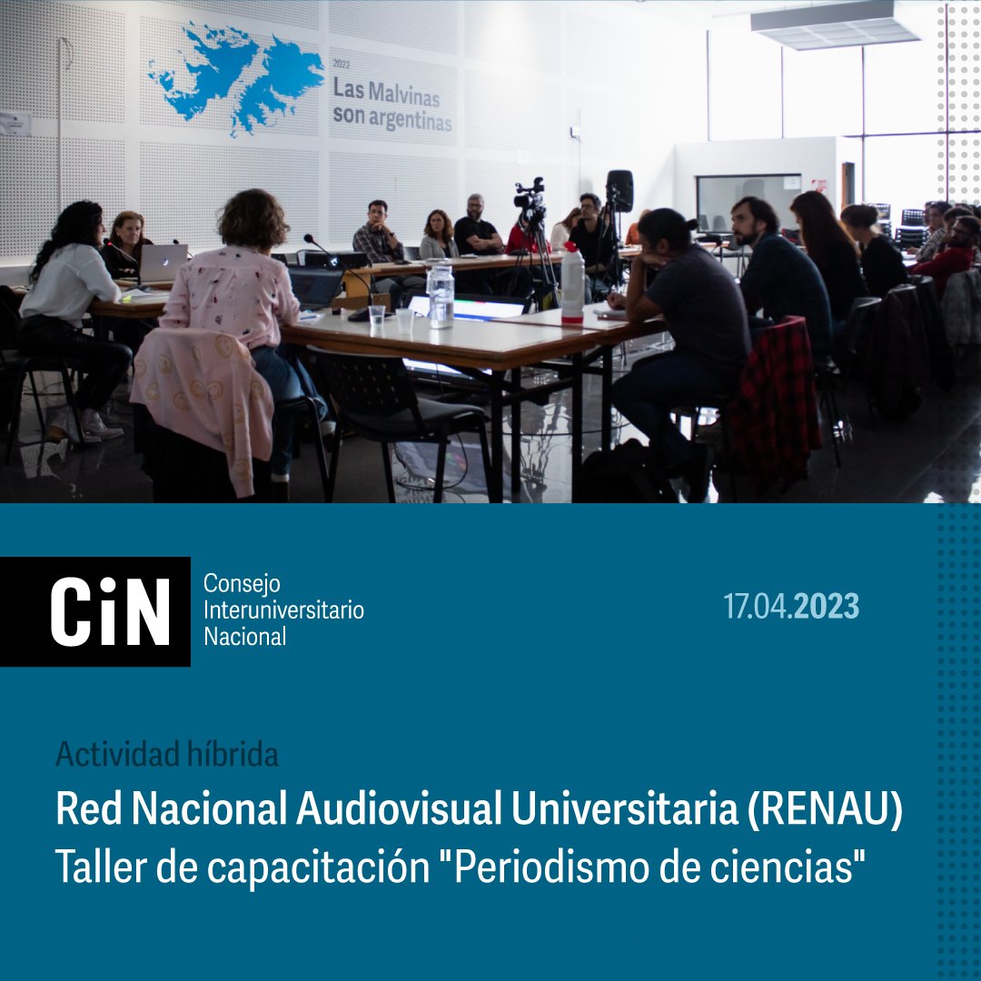 🎥📺 NOTI U EN LA TV PÚBLICA
Taller de capacitación "Periodismo de ciencias"