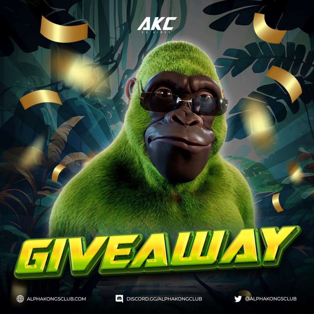 AlphaKongsClub's tweet photo. ππ¦ GIVEAWAY TIME! Get ready to grab Alpha Kong #3864! π
To enter:
1οΈβ£ Follow @alphakongsclub π΅
2οΈβ£ Like, tag 3 friends & RT
3οΈβ£ Turn on notifications π & share a screenshot in the comments
Winner has to be present during the AKC Digital Party on April 20th, 6 PM UTC! π₯³π https://t.co/xtbsF55FPu