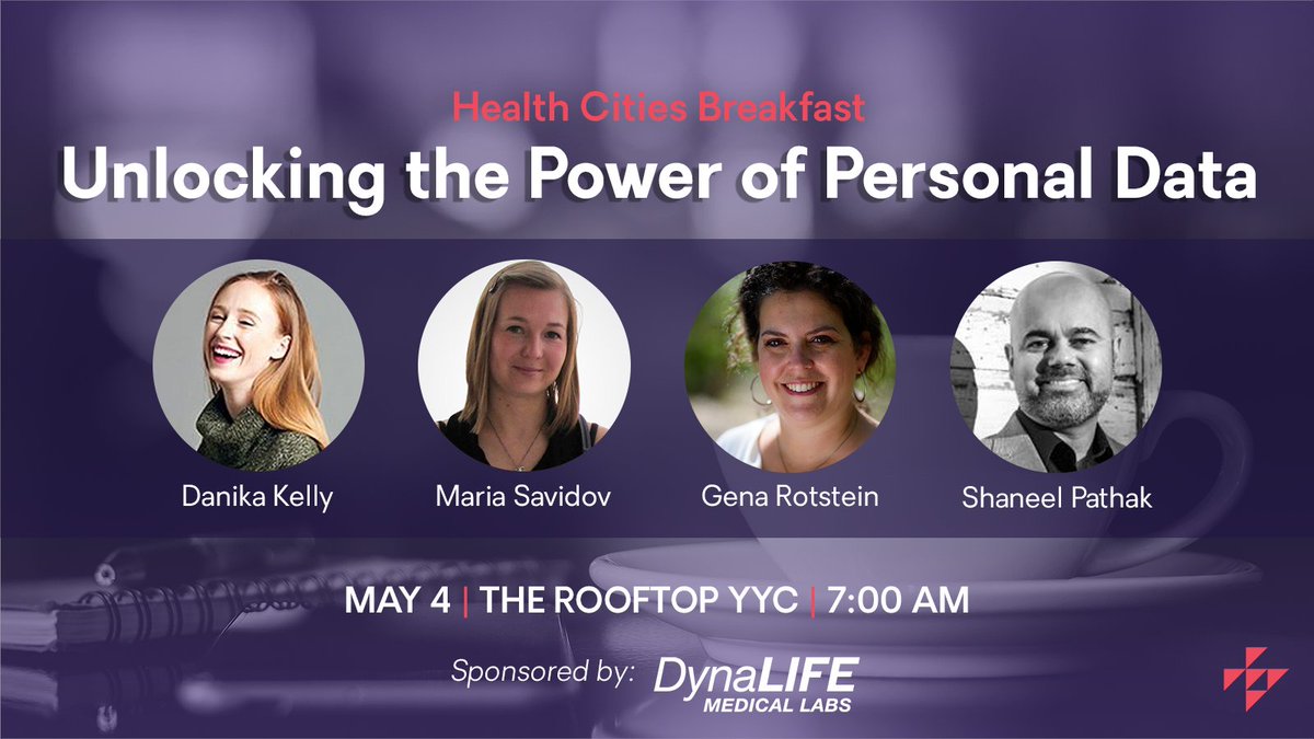 We’re bringing our @HealthCities Breakfast to #Calgary! Join Alberta thought leaders as we explore the impact of personal data, and the power it has to influence health and health innovation. Register now to join us on May 4: bit.ly/3MCViqN