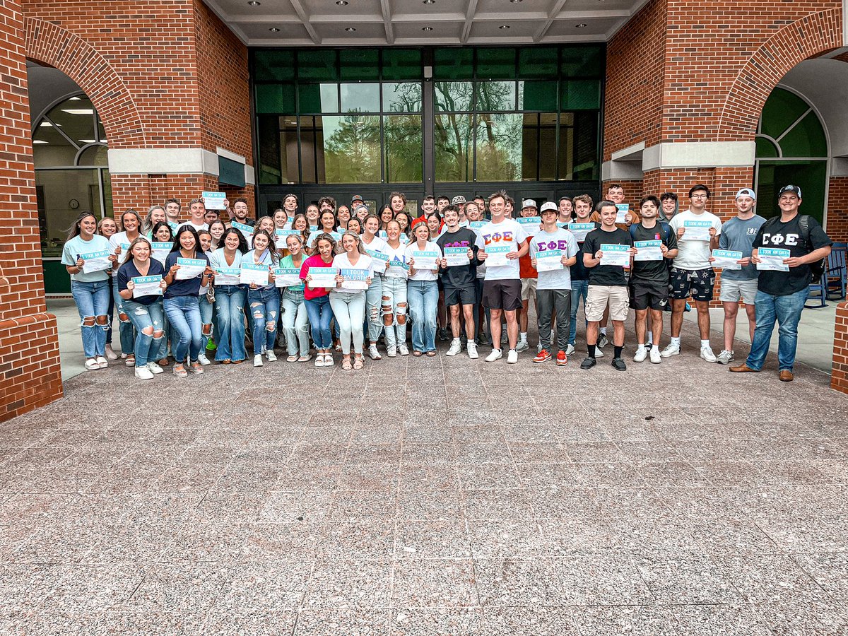 We would like to thank the lovely ladies of ADPi 💎 for partnering with us to raise awareness for sexual assault. This week all of our Brothers took the oath to take action and prevent sexual assault and create healthier and safer environments here on campus. #LiveYourOath
