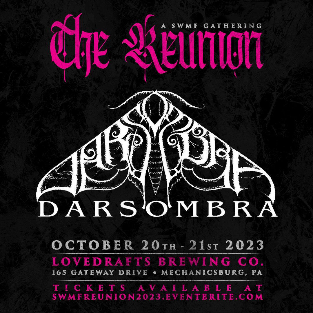 LINEUP CHANGE: Sadly TEL had to drop off but we are thrilled to announce that <a href="/darsombra/">sombra</a> will be bringing their psychedelic riffs to #SWMFReunion2023. You know them, you love them! Listen smpl.is/6ryev
Don't wait to get tickets!