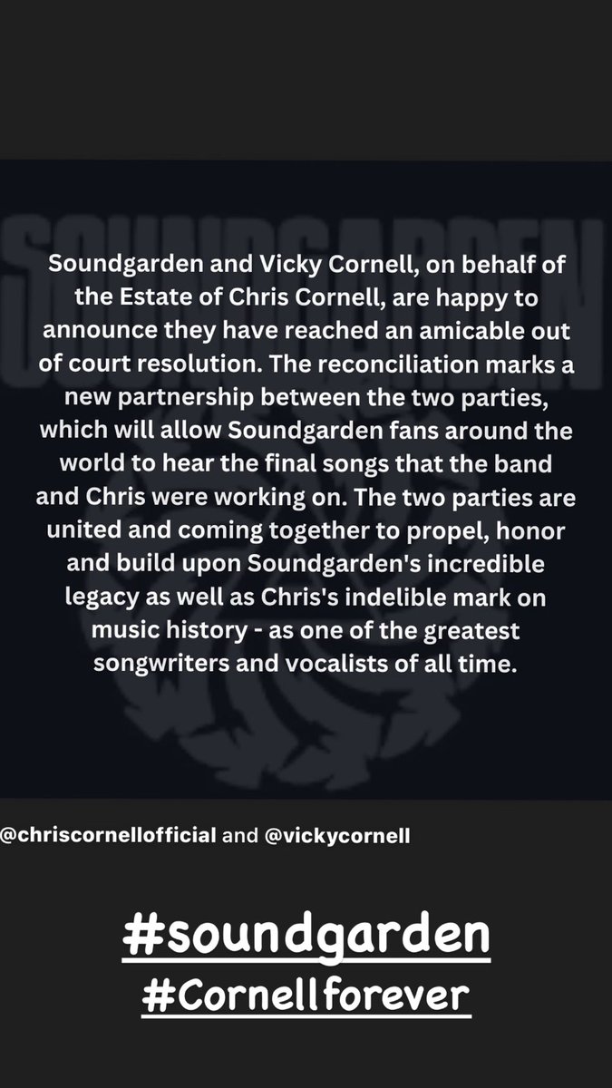 vickycornell's tweet photo. #Soundgarden 
#chriscornell forever🙏♥️ https://t.co/CzEf0yCMMH