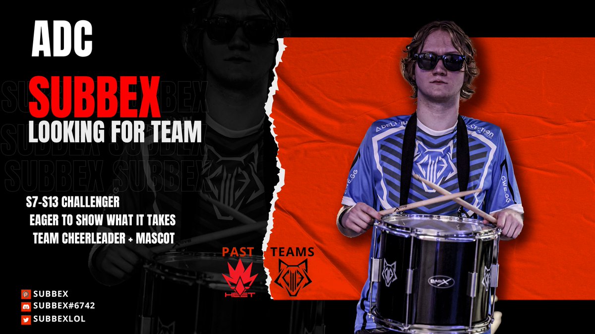 subbexlol's tweet photo. Hello, since my contract with @HEET_Gaming has expired i'm looking to explore options.
Feel free to dm me here
Likes and Retweets are very appreciated! <3
big thanks to @Criptikkk for the picture 🥰 https://t.co/GIiOcwnGys