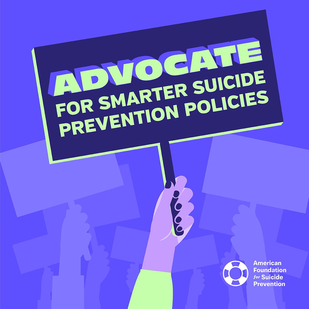 AFSP has advocated to state legislators across the nation in support of funding for local crisis services, bettering mental health access in K-12 schools, and protecting LGBTQ youth. Join your local chapter and make your voice heard today: afsp.org/chapters #AFSPadvocacy