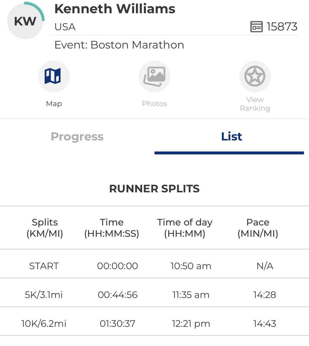 Koach has the 10k BEHIND him with a time of 1:30👏