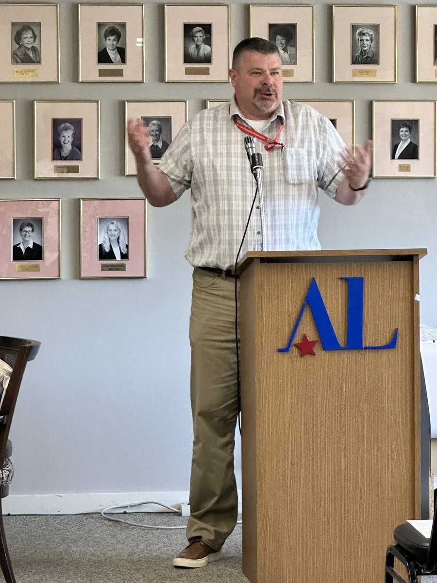 Mike Harman, SLCSD MiKinney-Vento specialist, spoke to the SLC Assistance League about the ongoing issues and support strategies for unsheltered students and families. SLCSD &amp; ALSLC have partnered to provide clothes, books, and resources to our students in need. #celebrateSLCSD