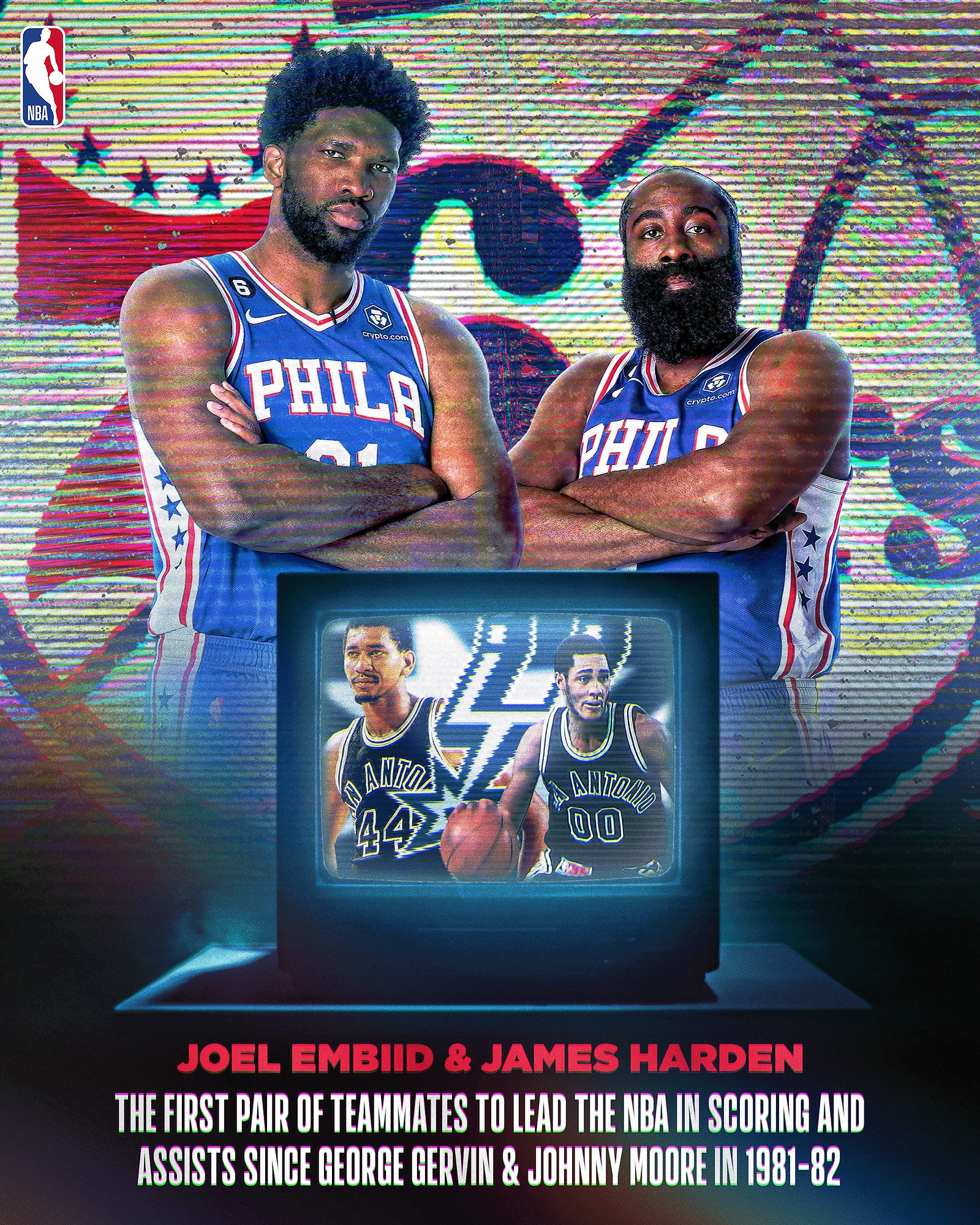 NBA on X: Joel Embiid and James Harden are in elite company 👏 The dynamic  duo takes the court tonight in Game 2! 📺 PHIBKN | 7:30pmet | TNT  t.coL2pMRzr7M4  X