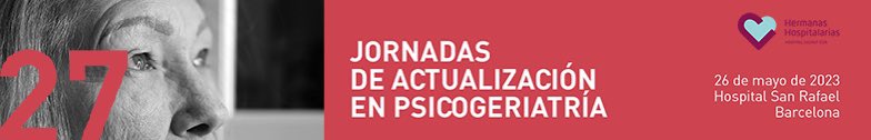 Psicogeriatras's tweet photo. No os podéis perder la próxima Jornada de Actualización en Psicogeriatría, en Barcelona o desde casa, el viernes 26 mayo 2023.

Una mirada existencial al envejecimiento y retos de la depresión en el anciano.👇🏻

https://t.co/LLGEfCHito https://t.co/g5jmJVYbhD