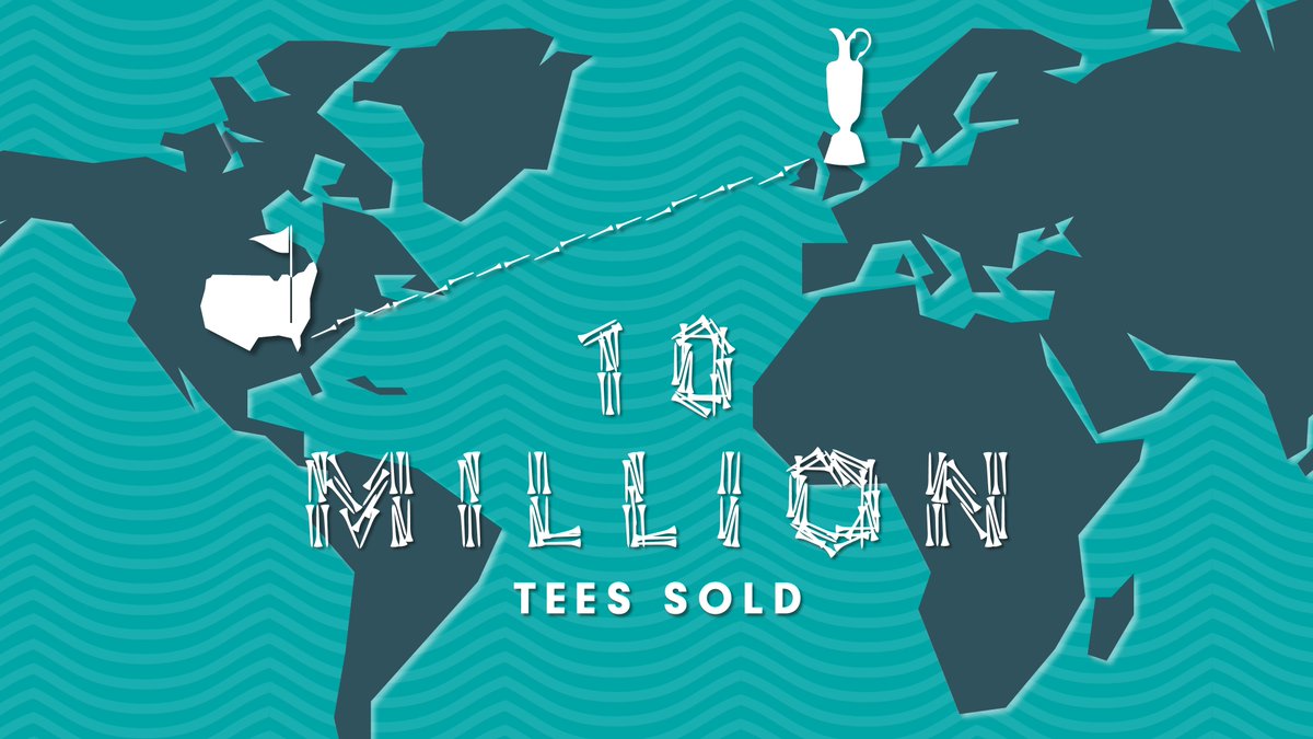 OceanTeeGolf's tweet photo. Earlier this year we sold our 10 millionth tee – a real milestone for the brand. In fact, laid end to end, the tees would plot a sustainable path from Hoylake to Augusta.
#oceantee #oceanteegolf #thisisgolf #sustainablegolf #majormilestone #golftees #bambootees #sustainability https://t.co/IAjU8n5qsl